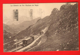 HA1-08 Suisse Train De Montagne Montreux Rochers De Naye. Circulé 1924  - Trenes