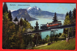 HA1-12 Suisse Train De Montagne Rigibahn. Schnurtobelbrücke Panorama NC - Trenes