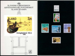 Aland Åland Finland 1986 Year Set Mint - Années Complètes