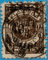 Memel 1923 10 C On 400 M Black Overprint 1 Value Cancelled 2304.3013 - Other & Unclassified