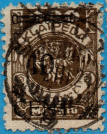 Memel 1923 10 C On 400 M Black Overprint 1 Value Cancelled 2304.3013 - Andere & Zonder Classificatie