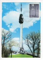 1962. YUGOSLAVIA,SERBIA,BELGRADE,MAXIMUM CARD,AVALA TV TOWER,DESTROYED BY NATO BOMBS IN 1999 - Cartoline Maximum