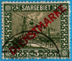 Saaegebiet Sarre 3 C Dienst Overprint Service Stamp 1 Value Cancelled 2304.3016 - Altri & Non Classificati