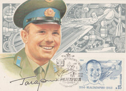 Russia - Yuri Gagarin - Signature - Maximum Postcard - Espace