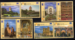 ROMANIA 2023 :TIMISOARA - EUROPEAN CULTURAL CAPITAL, 4 Used Stamps - Registered Shipping! - Gebruikt