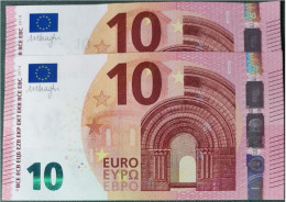 10 EURO SPAIN 2014 DRAGHI V004D4 VA CORRELATIVE COUPLE UNEVEN SC FDS UNCIRCULATED PERFECT - 10 Euro