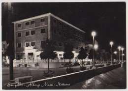 SENIGALLIA, HOTEL MASSI IN NOTTURNO, B/N, VG 1955 - Senigallia