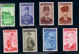 1939 TURKEY THE 1ST ANNIVERSARY OF THE DEATH OF ATATURK MH * - Nuevos