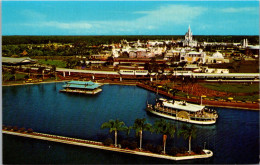 Florida Orlando Walt Disney World Guests Arriving At Magic Kingdom By Steamboat And Monorail - Orlando