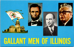 Gallent Men Of Illinois Abraham Lincoln Everett Dirksen And Adlai Stevenson - Andere & Zonder Classificatie