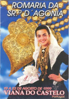 Viana Do Castelo Programa 1999 Romaria Senhora Da Agonia Trajes Ouro Lenço Noiva - Toerisme