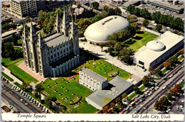 Utah Salt Lake City Temple Square Aerial View 1973 - Salt Lake City