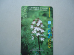 BULGARIA USED CARDS  FLOWERS  ORCHIDS - Flores