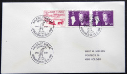 Greenland 1986 SPECIAL POSTMARKS.  UNG SYD HÅSSLEHOLM 22-23-3 -1986  ( Lot 808) - Lettres & Documents