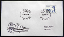 Greenland 1986 SPECIAL POSTMARKS. KØGE'86 20-23-2 -1986  ( Lot 603) - Lettres & Documents