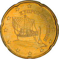 Chypre, 20 Euro Cent, 2008, SPL+, Laiton, KM:82 - Chypre