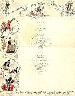 Menu 1938 - Gloire Au Vin De France (Havas Namur Comité Belge De Propagande En Faveur Du Vin De France) Format A4 - Menu