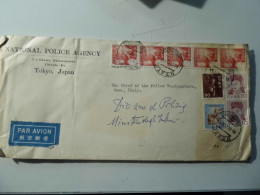 Busta Viaggiata "NATIONAL POLICE AGENCY" Per  La Direzione  Polizia Italiana. Roma 1959 - Cartas & Documentos