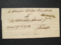 BRIEF  Schüttenhofen Sušice - Budětice 1852 Ex Offo/// D2330 - ...-1850 Préphilatélie