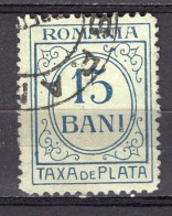 S2895 - ROMANIA ROUMANIE TAXE Yv N°36 - Impuestos
