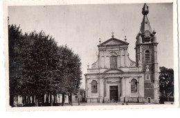 59  CONDE SUR ESCAULT  - L EGLISE  ST WASNON  -  CPSM 1950 / 60  FORMAT CPA - Conde Sur Escaut