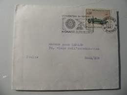 Busta Viaggiata Per L'Italia "CONVENTION DU ROTARY MONACO 21 - 26 MAY 1967" - Cartas & Documentos