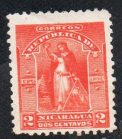 NICARAGUA 1894 VICTORY 2c  MH - Nicaragua