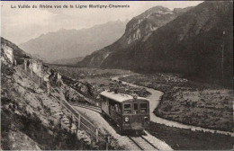 ! Alte Ansichtskarte, Valle Du Rhone , Ligne Martigny - Chamonix, Eisenbahn - Treinen