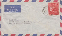 1963. PAKISTAN. 50 P Cigarette Box Art Type On Cover BY AIR MAIL To Jeddah (Saudi Arabia).  (Michel 174) - JF439795 - Pakistan