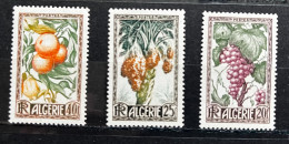 ALGERIA: 1950 MH - Fruit Of The Land  Mi 290-292  #S049 - Neufs