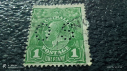 AVUSTRALYA-1913-36-              1P          KING GEORGE V.         RESMİ   PULLR.             USED - Used Stamps