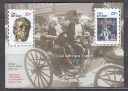 Czech Rep. 2002 - Czech Culture And France, Mi-Nr. Block 16, MNH** - Nuevos