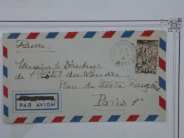 BR18 MAROC  BELLE LETTRE  1946 TANGER A PARIS HOTEL DU LOUVRE ++AFF. PLAISANT+ - Storia Postale