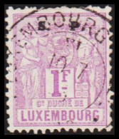 1882-1889. LUXEMBURG Algorie. 1 F.  (Michel 55) - JF532623 - 1882 Allegory