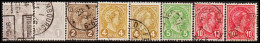 1895. LUXEMBOURG. Großherzog Adolf Selection With 8 Stamps. (Michel 69+) - JF532634 - 1891 Adolphe Front Side