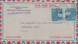 1939. CUBA. Fine AIR MAIL Cover To Cleveland, Ohio, USA With 2 Ex 5 C Cuban Cigars Cancelled ... (Michel 160) - JF438172 - Lettres & Documents