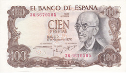 BILLETE DE 100 PTAS DEL AÑO 1970 SERIE 3Q EN CALIDADE BC (XF) (BANK NOTE) MANUEL DE FALLA - 100 Peseten