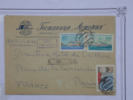 BR18 URSS RUSSIE   BELLE LETTRE  A L HOTEL CRILLON PARIS 1958 PARIS ++AFF. PLAISANT+ - Brieven En Documenten