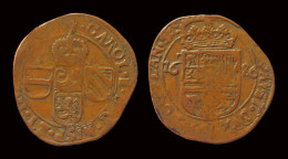 Southern Netherlands Brabant Karel II Liard (oord) 1686 - 1556-1713 Spaanse Nederlanden