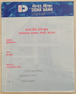 India Non-existing / CLOSED Bank - Dena Bank's "SAVINGS BANK - PASSBOOK" (COMPLETE) , As Per Scan - Schecks  Und Reiseschecks