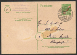 Berlin 1949 - Ganzsache Postkarte Mi.Nr. P3 - Gestempelt Used - Postales - Usados