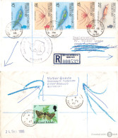 COVER. BRITISH ANTARTIC TERRITORY. REGISTERED. 1986. HALLEY TO WILDBAD - Brieven En Documenten