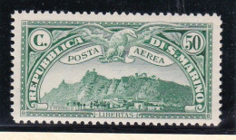 1931 San Marino Saint Marin VEDUTE Veduta Aerea 50c Aereo MNH** F.Biondi Air Mail VIEWS - Luftpost