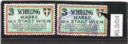 KLS/04 ÖSTERREICH 1926  3,00 Schilling MARKE Der STADT WIEN Entwertet - Fiscaux