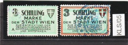 KLS/05 ÖSTERREICH 1926  3,00 Schilling MARKE Der STADT WIEN Entwertet - Fiscaux