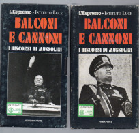 BIG - I DISCORSI DI MUSSOLINI , Espresso Istituto Luce : 2 VHS Usate - Historia