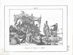 SPEDIZIONE DI BUONAPARTE IN EGITTO 1810 INCISIONE - Estampes & Gravures