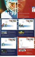 Norway  1999 Folder  Ice Hockey World Championship., VM '99    FDC And Special Covers From 3 Diff. Arenas - Storia Postale