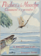 Pêches à La Mouche. Comment S'y Prendre,  Pollet, Truite,saumon,,ablette,brochet,,hannetons,sauterelle - Fischen + Jagen