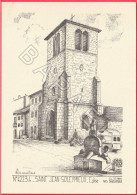 Saint-Jean-Soleymieux (42) - Église (Dessin De Yves Ducourtioux) - Saint Jean Soleymieux